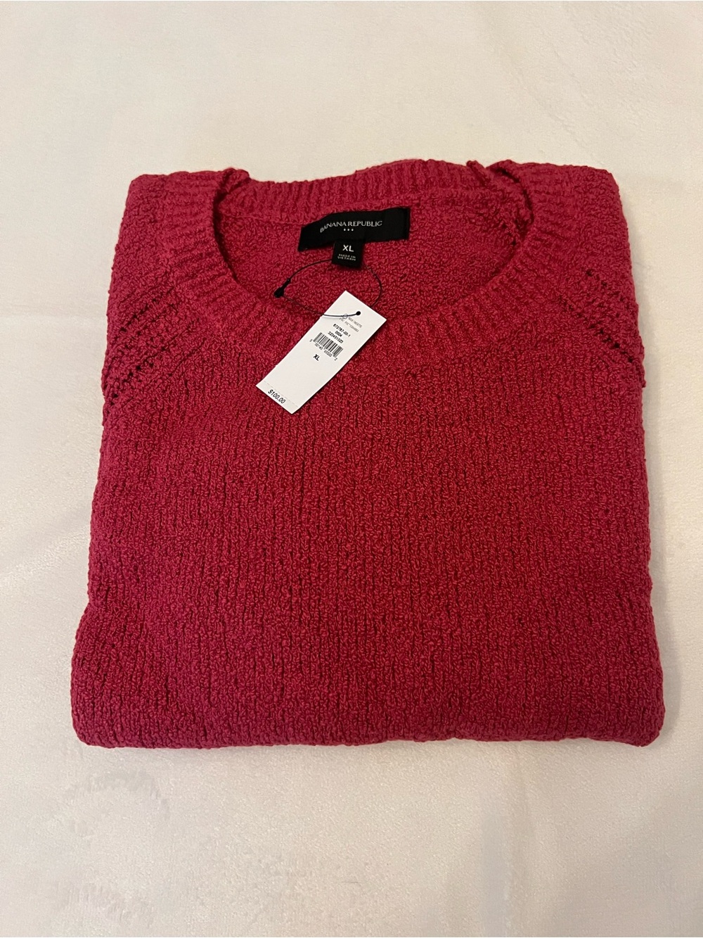 Banana Republic Women's Crewneck Sweater in Berry Red